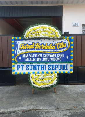 Papan Bunga Duka di Sukamulya