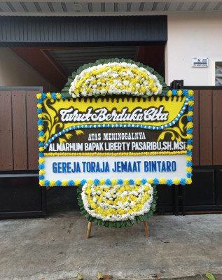 Papan Bunga Duka di Sukamulya